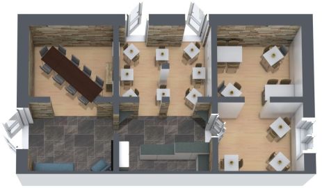 Table arrangement big board Lounge